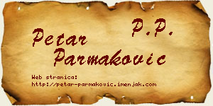 Petar Parmaković vizit kartica